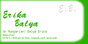 erika balya business card